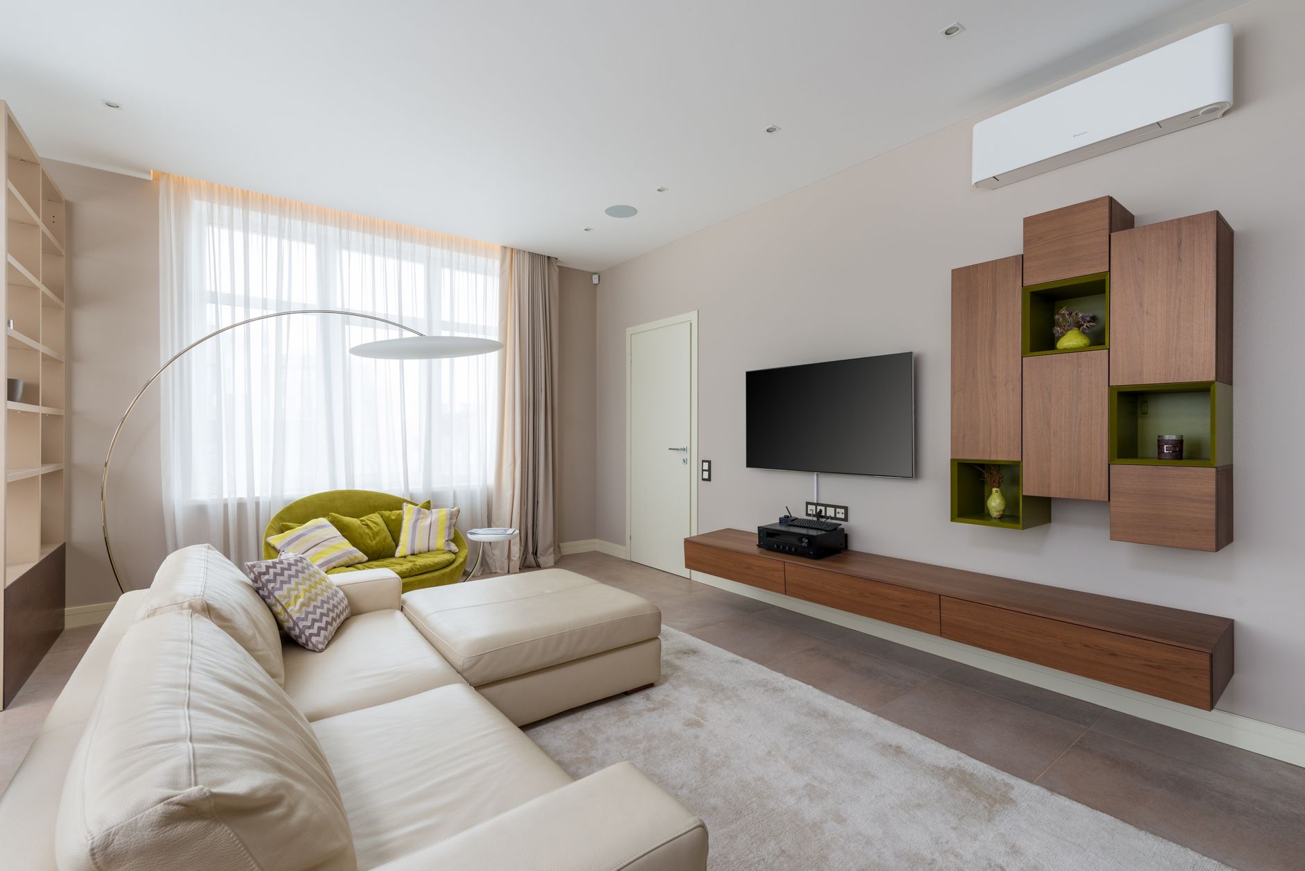 Modern indoor air conditioner unit